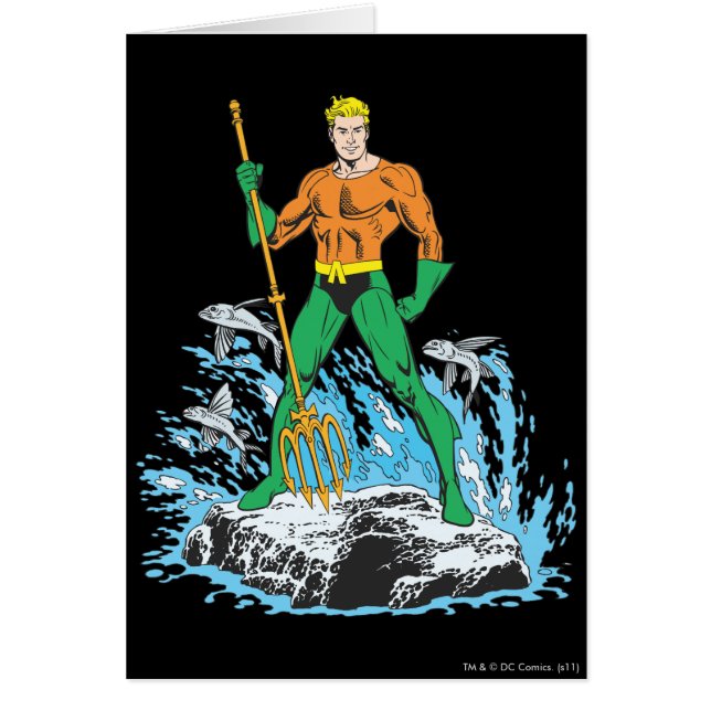 Aquaman steht mit Pitchfork (Vorne)