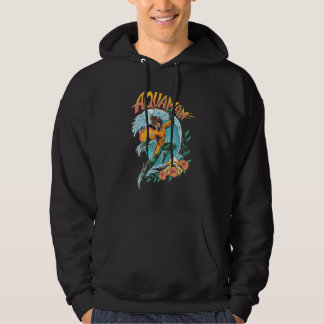 Aquaman und Trident Rising Surf Graphic Hoodie