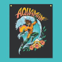Aquaman und Trident Rising Surf Graphic