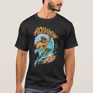 Aquaman und Trident Rising Surf Graphic T-Shirt