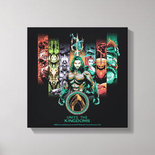 Aquaman   "vereinigen die Königreiche" Atlanteans Leinwanddruck