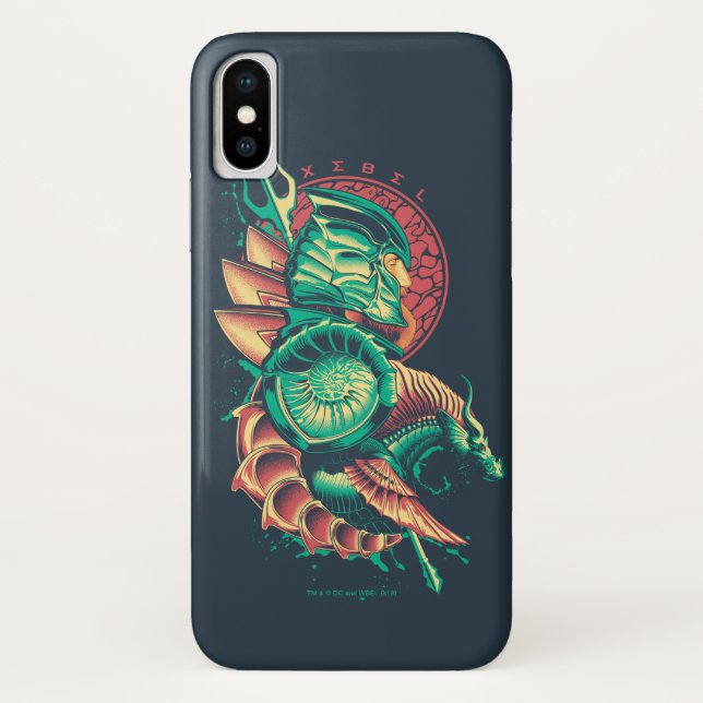 Aquaman | Xebel King Nereus Graphic Case-Mate iPhone Hülle (Rückseite)