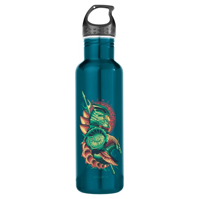 Aquaman | Xebel King Nereus Graphic Edelstahlflasche (Vorderseite)