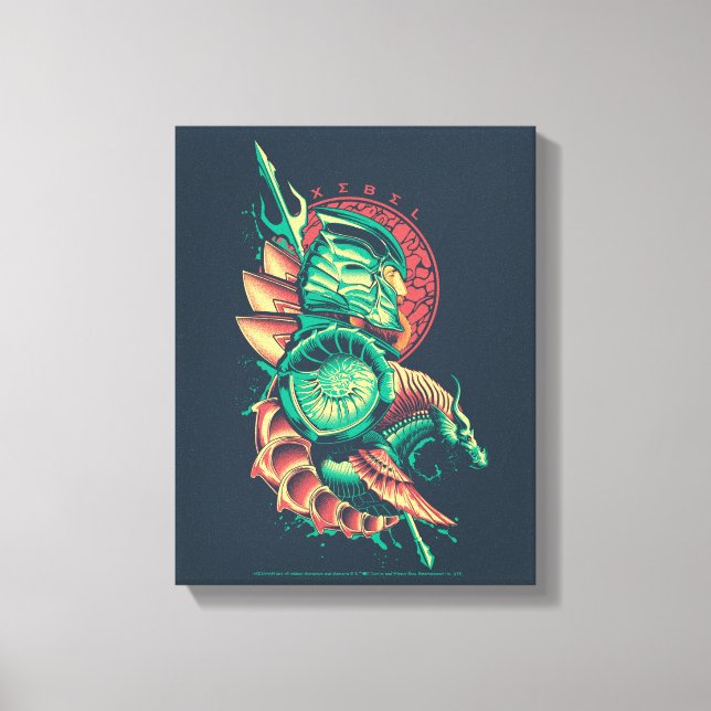 Aquaman | Xebel King Nereus Graphic Leinwanddruck (Vorderseite)