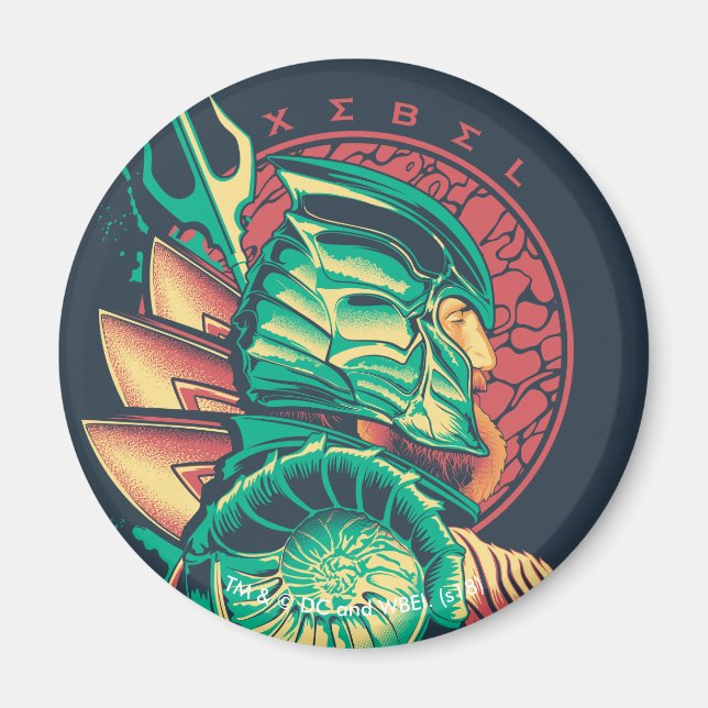 Aquaman | Xebel King Nereus Graphic Magnet (Vorne)