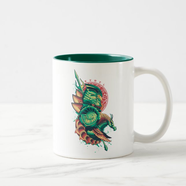 Aquaman | Xebel King Nereus Graphic Zweifarbige Tasse (Rechts)