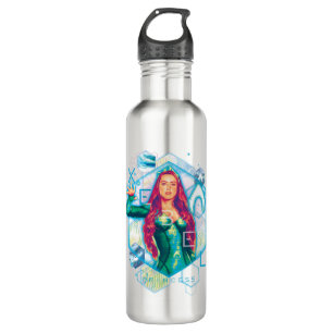 Aquaman Xebel Princess Mera Hexagonal Graphic Edelstahlflasche