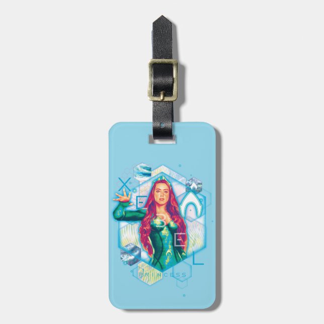 Aquaman | Xebel Princess Mera Hexagonal Graphic Gepäckanhänger (Vorderseite vertikal)