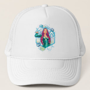 Aquaman   Xebel Princess Mera Hexagonal Graphic Truckerkappe