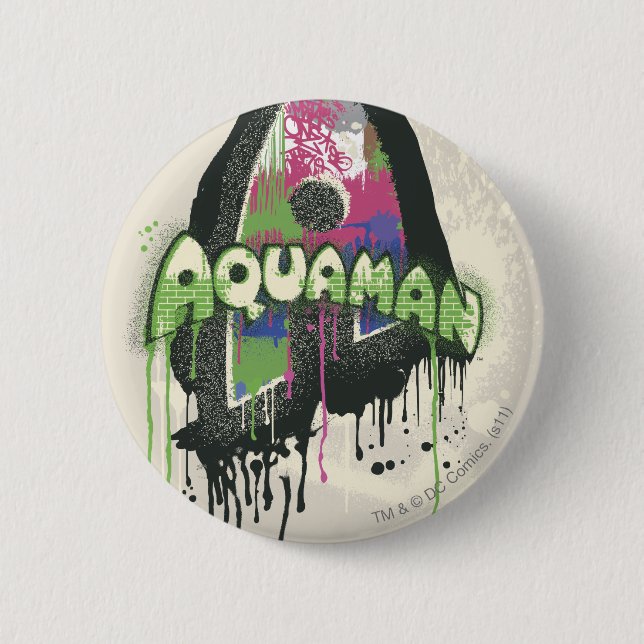 Aquaman - Zwiespältiger Unschuldsbrief Button (Vorderseite)