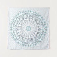 Aquamarin Aqua Modern Geometric Mandala