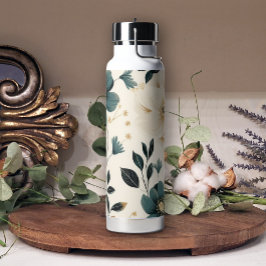 Aquamarin Beige Hübsche Flora Flasche