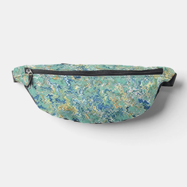 Aquamarin Blau Türkis Grün Chic Einzigartiges Must Bauchtasche (Ablage )