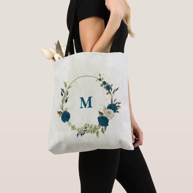 aquamarin-blaues Beige Tasche (Von Nahem)