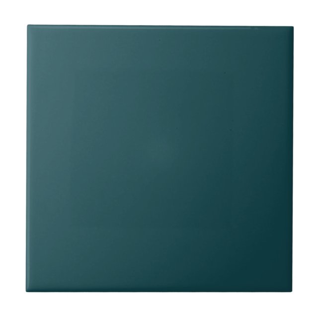 Aquamarin blaugrüne Solid Color Tile Fliese (Vorderseite)