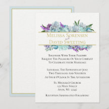 Aquamarin Blue Bouquet Tradition Hochzeitssuite