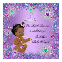 Aquamarin Blue Lila Pink Princess Baby Dusche Ethn