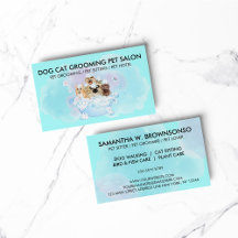 Aquamarin Blue Pink Pet Groomer Hunde