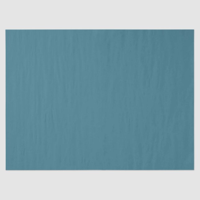 Aquamarin Blue Solid Color Seidenpapier (Vorderseite)