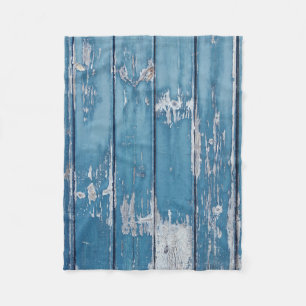 Aquamarin-braune Holzpappe Fleecedecke