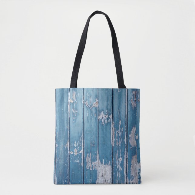 Aquamarin-braune Holzpappe Tasche (Vorderseite)