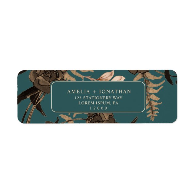 Aquamarin Burnt orange Terracotta Hochzeit im Herb (Vorne)