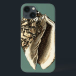 Aquamarin Conch-Muschel Case-Mate iPhone Hülle<br><div class="desc">In this beautiful,  classic black and white conch shell,  you can see the shading of a natural seashell very sharp and clear. You can image yourself at the beach hunting for shells or playing in the sand. Get this nautical styled teal conch shell art on your favorite products today!</div>