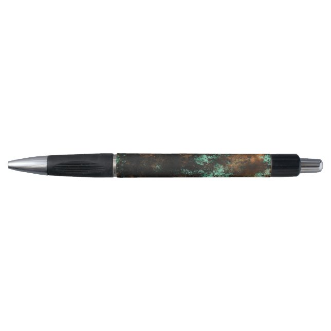 Aquamarin Cooper Patina Kugelschreiber (Vorderseite)