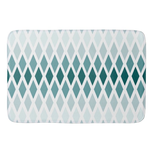 Aquamarin Diamond Ombre Badematte (Vorderseite)