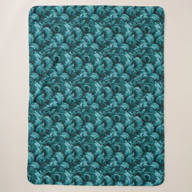 Aquamarin Dreams Sherpa Blanket Sherpadecke (Vorderseite)