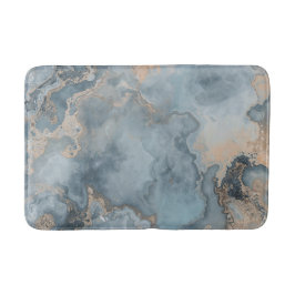 Aquamarin Dusty Blue Gray Beige Modernität Badematte