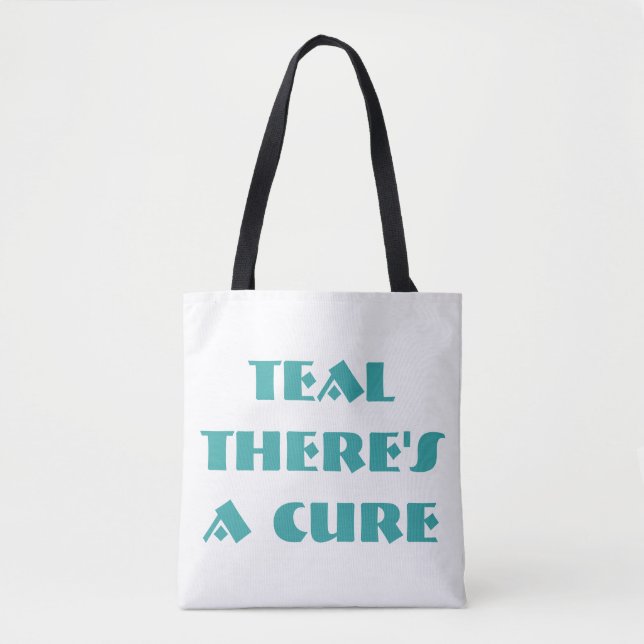 Aquamarin Es gibt eine Heilung (zweiseitige Tasche (Vorderseite)