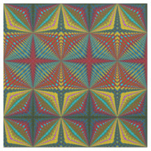 Aquamarin-gelbe, moderne Ethnic Textile Tribal Pri