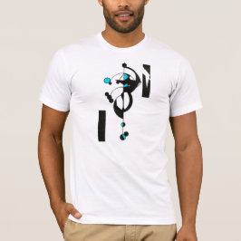 Aquamarin Geo Design Männerwelt-T - Shirt