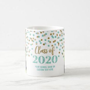 Aquamarin Gold Class 2020 Foto Abschluss Tasse
