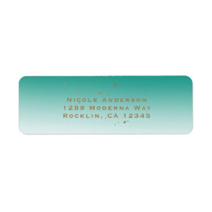 Aquamarin & Gold Modernes Glam BRAUTPARTY Elegante