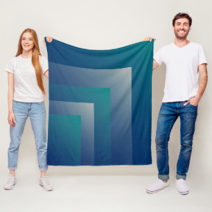 Aquamarin grau fleecedecke