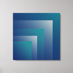 Aquamarin grau leinwanddruck