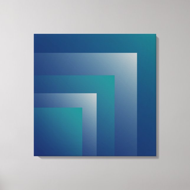 Aquamarin grau leinwanddruck (Vorderseite)