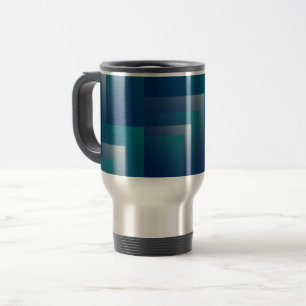 Aquamarin grau reisebecher