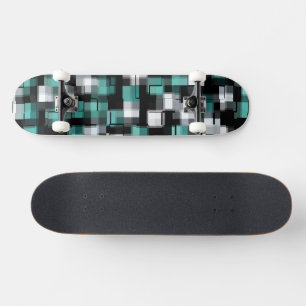 Aquamarin Green Blue Schwarz-weiß Trendsetter Kari Skateboard