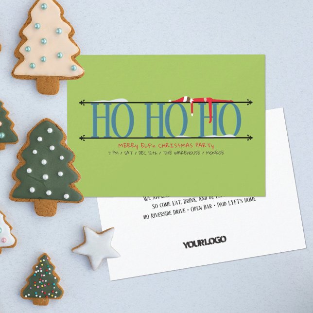 Aquamarin & Green Elf Shenanigans Party Einladung (Von Creator hochgeladen)