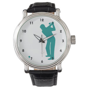 Aquamarin Green Golf Armbanduhr
