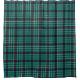 Aquamarin Green und Blue Duncan Scottish Tartan Duschvorhang