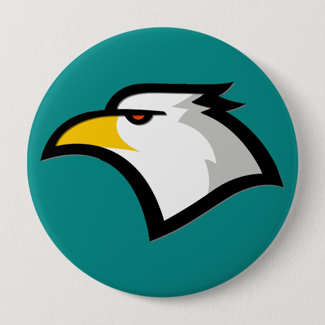 Aquamarin grün; Adler Button (Vorderseite)