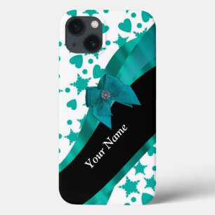 Aquamarin grün hübsche Spotte gemustert personalis Case-Mate iPhone Hülle