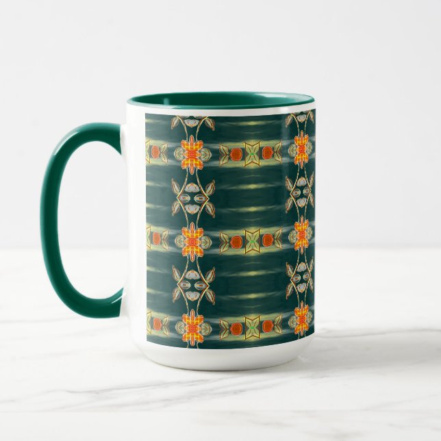 Aquamarin-grüne elegante Coffee-Tasse Tasse (Links)