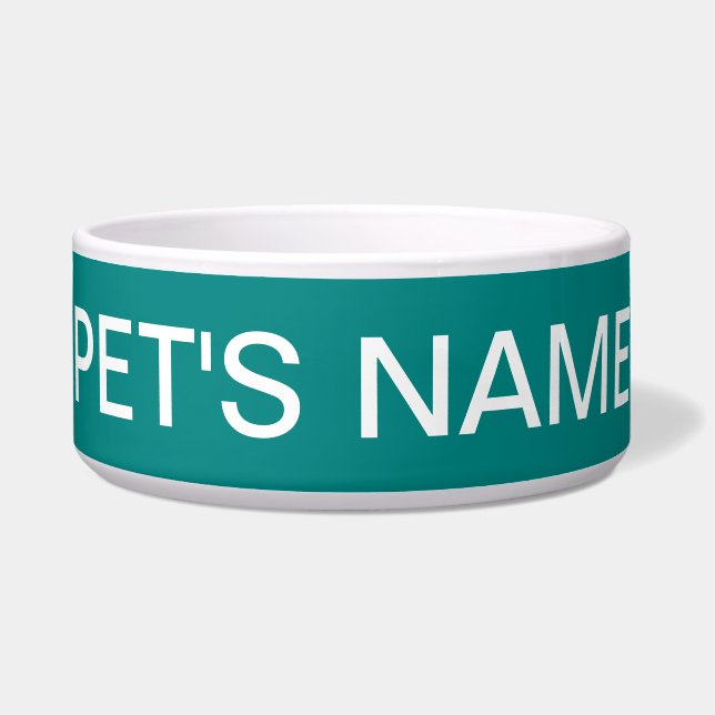 Aquamarin grüne, traditionelle Farbe angepasst Napf (Vorderseite)