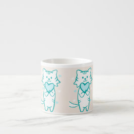 Aquamarin Kitty Espressotasse