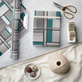 Aquamarin Matrix Luxe Wrapping Paper Geschenkpapier